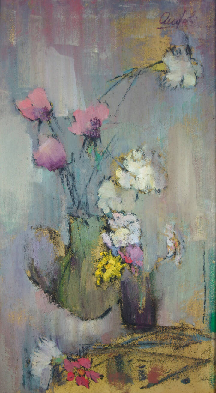 MARIA TERESA AUDOLI CARPANETTO - 'Bianco e rosa' 1966