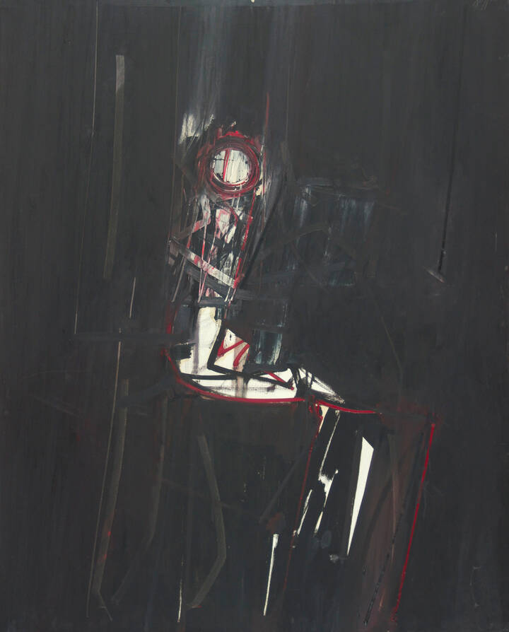 PIERO RUGGERI - 'Figura nera (Personaggio)' 1970