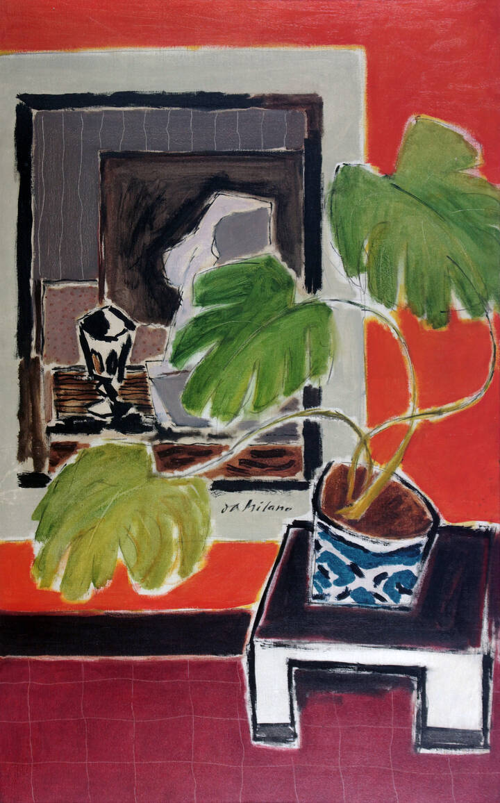 GIULIO DA MILANO - 'Angolo di interno' anni '950/60