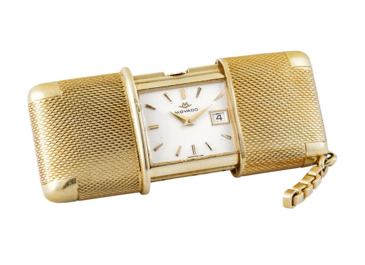 MOVADO - Orologio da viaggio, modello Ermeto, anni '50