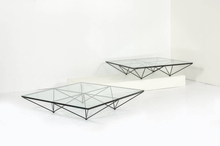 PAOLO PIVA - Due tavolini mod. Alanda