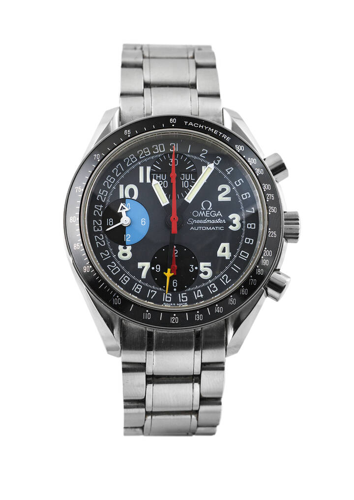 OMEGA - Cronografo a tre contatori, mod. 'Speedmaster Automatic', anni '90