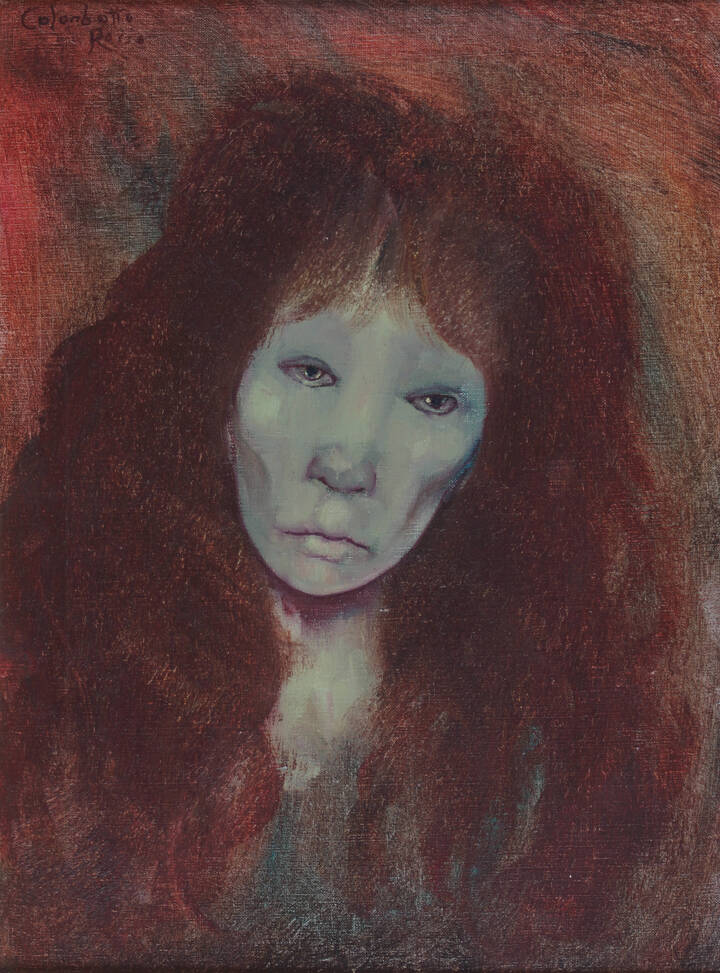 ENRICO COLOMBOTTO ROSSO - 'Volto femminile'