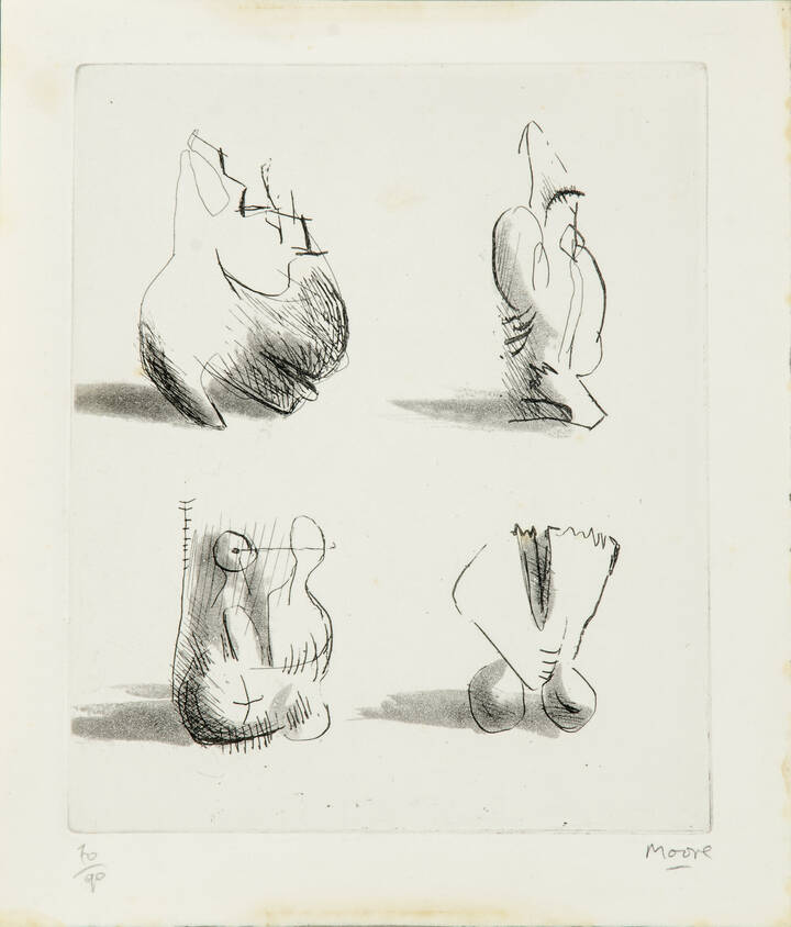 HENRY MOORE - 'Composizione'