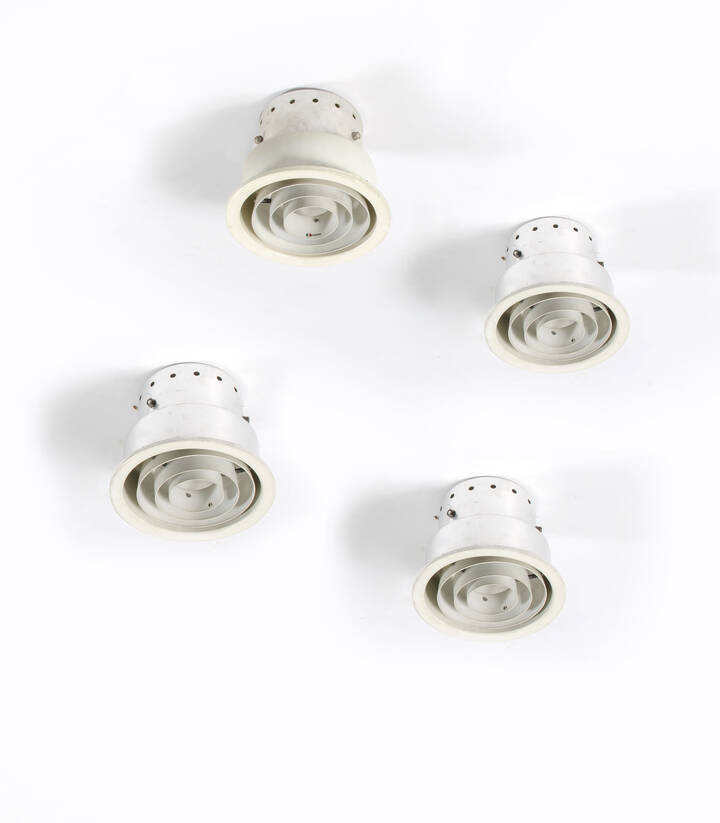 GINO SARFATTI - Quattro plafoniere mod SP/3/r