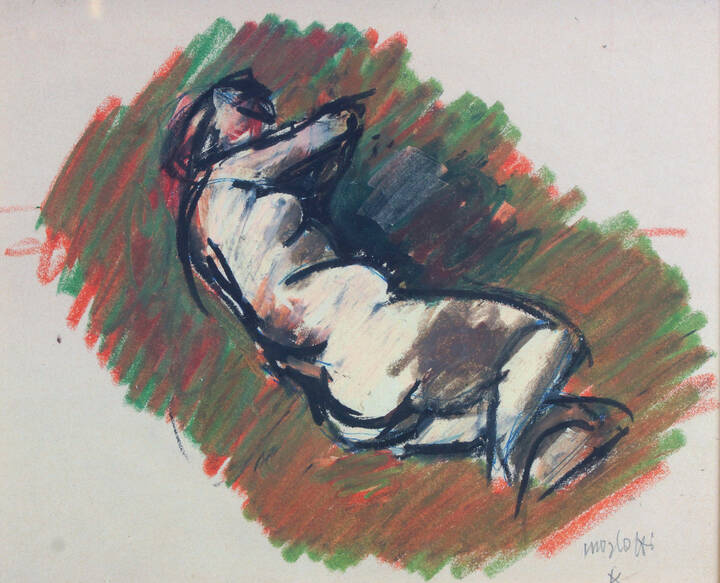 ENNIO MORLOTTI - 'Nudo femminile disteso'