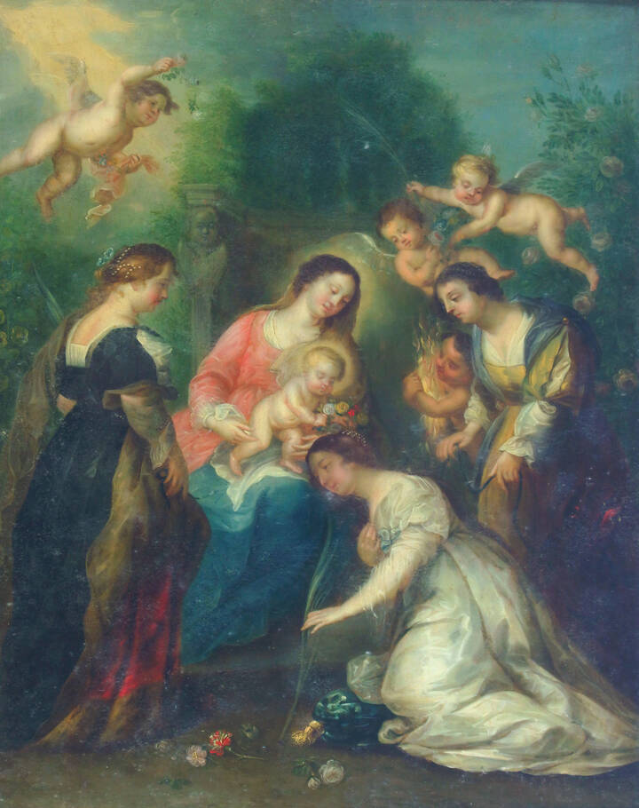 COYPEL ANTONIO (Ambito di) - 'Adorazione del Bambino'