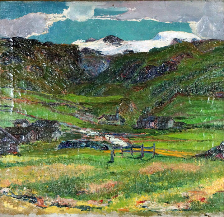 ANDREA TAVERNIER - 'Paesaggio montano' 