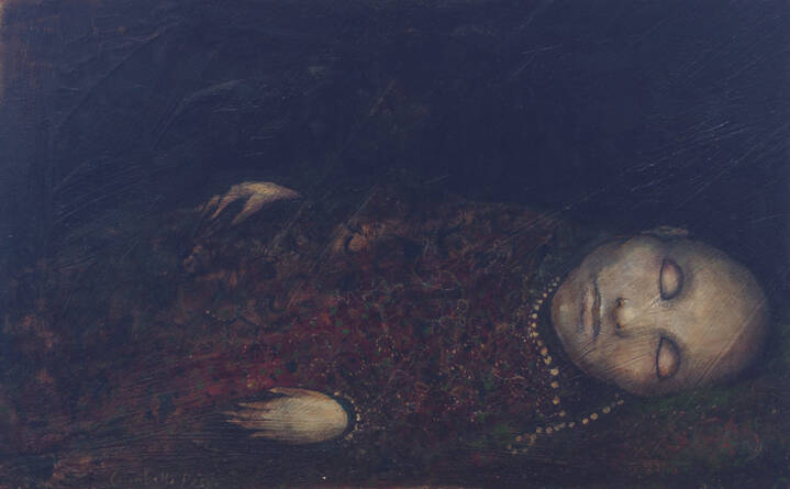 ENRICO COLOMBOTTO ROSSO - 'Donna sdraiata'