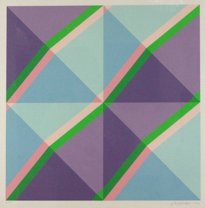 HANS JORG GLATTFELDER - 'Composizione' 1974