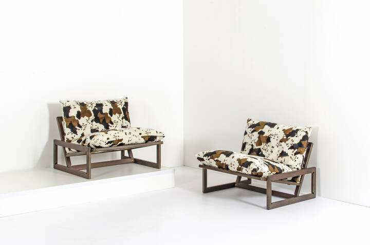 AFRA E TOBIA SCARPA - Coppia di poltrone mod. Carlotta