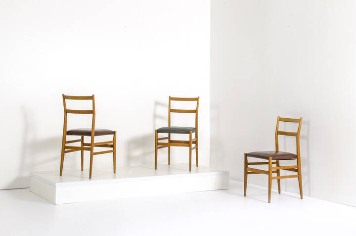 GIO PONTI - Tre sedie mod Leggera