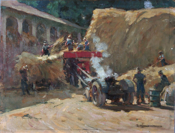 LIDIO AJMONE - 'La battitura del grano'