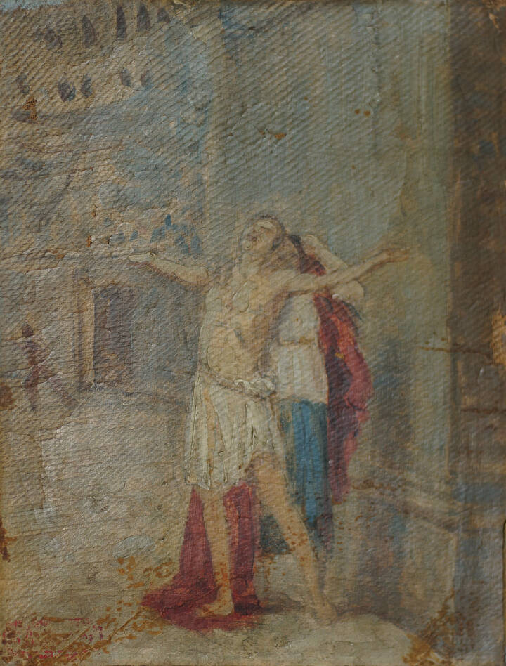 GIOVANNI BATTISTA QUADRONE - 'Studio di figure'