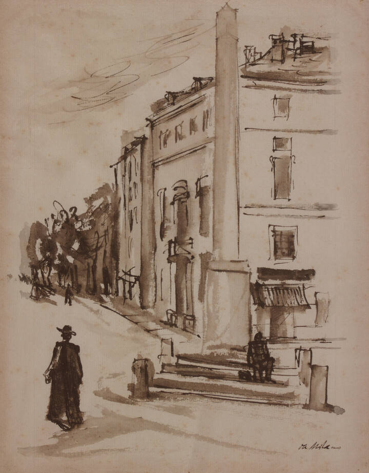 GIULIO DA MILANO - 'Scorcio cittadino' 