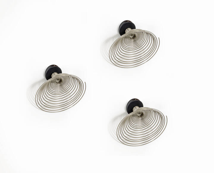 ANGELO MANGIAROTTI - Tre lampade mod. Spirale