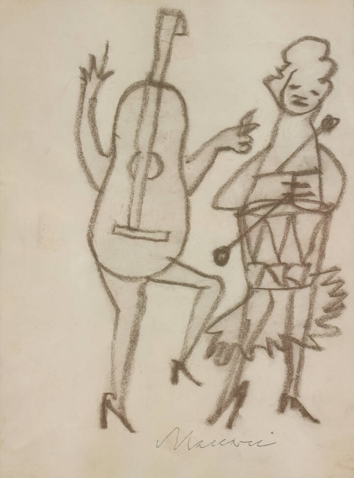 MINO MACCARI - 'Strumenti musicali' anni '970