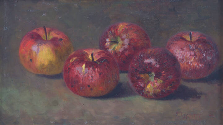 FILIPPO VACCHETTI - 'Natura morta con mele' 1926