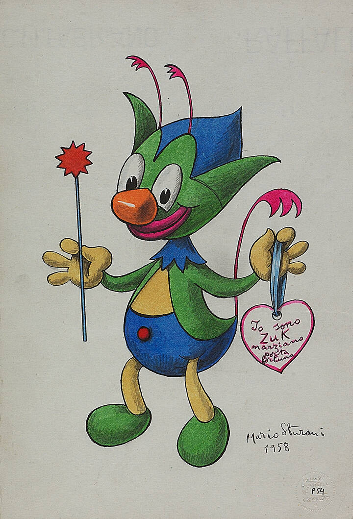 MARIO STURANI - 'Io sono Zuk marziano portafortuna' 1958