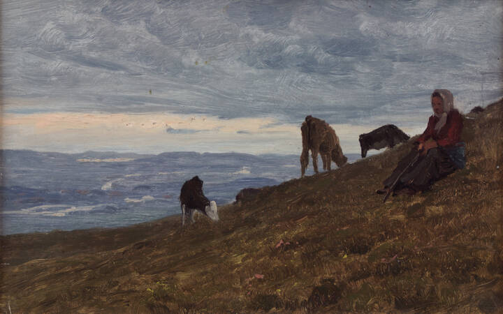 LUIGI CALDERINI - 'Dalle colline di Brosso' 1912