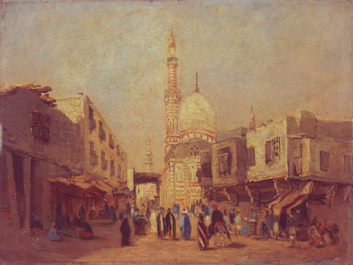 ALBERTO TERRINI - 'Città araba' 1895