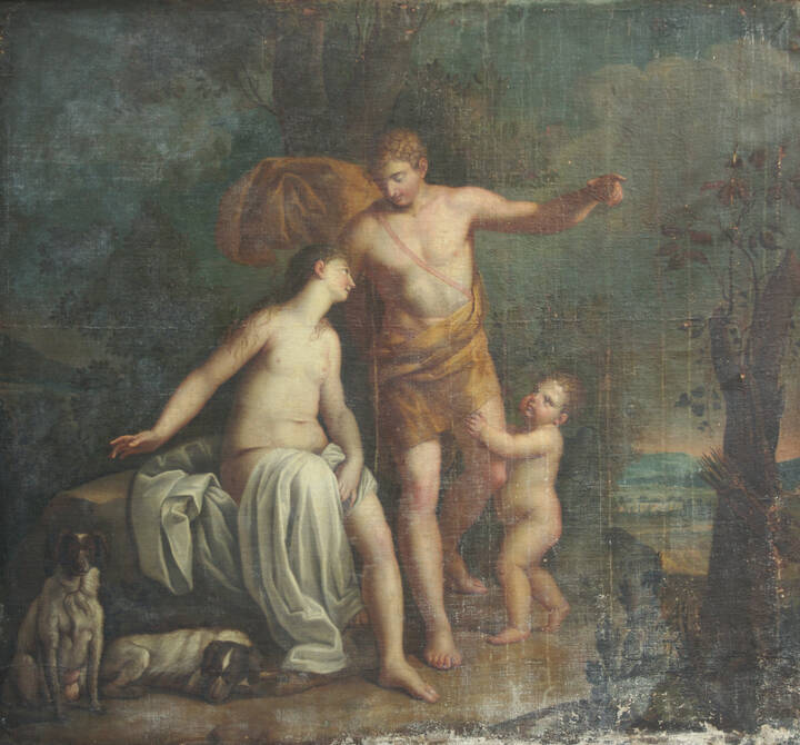PITTORE ANONIMO - 'Scena classica' 
