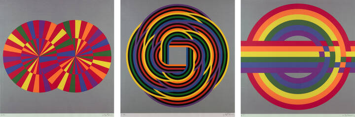 JOEL STEIN - Lotto di tre litografie