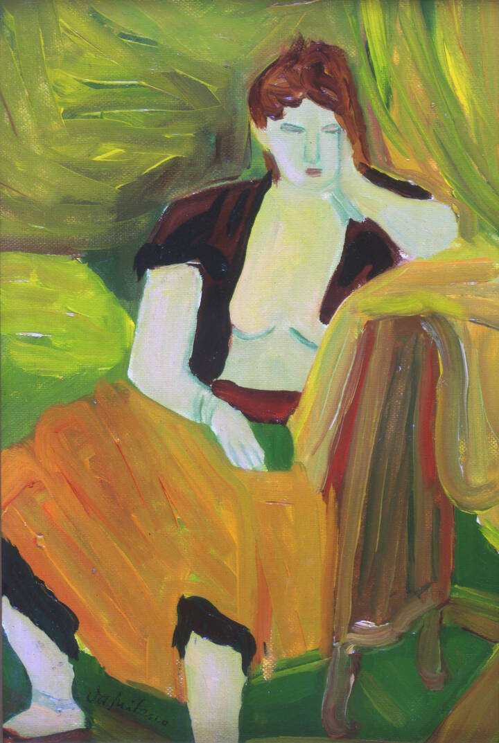 GIULIO DA MILANO - 'Donna in giallo' 