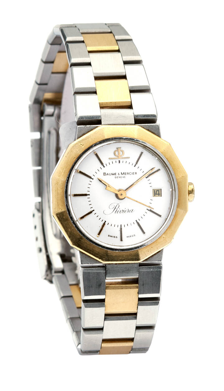 BAUME & MERCIER - Mod. 'Riviera', ref. A5221, misura lady, anni '90