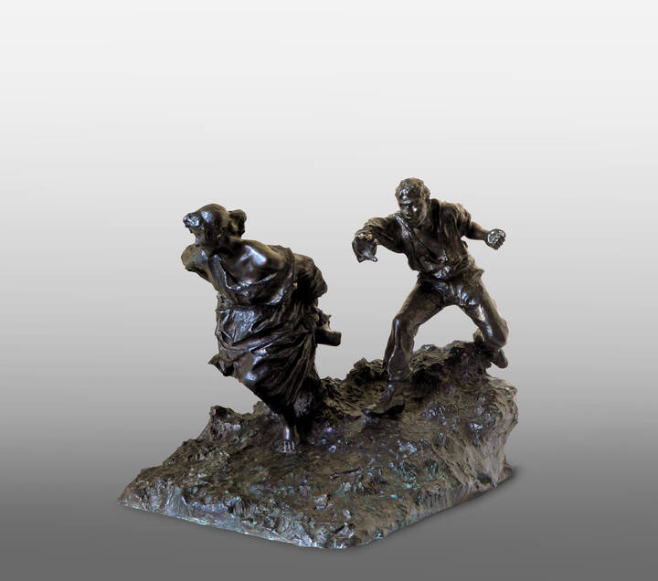 LEONARDO BISTOLFI - 'I contadinelli' 1888