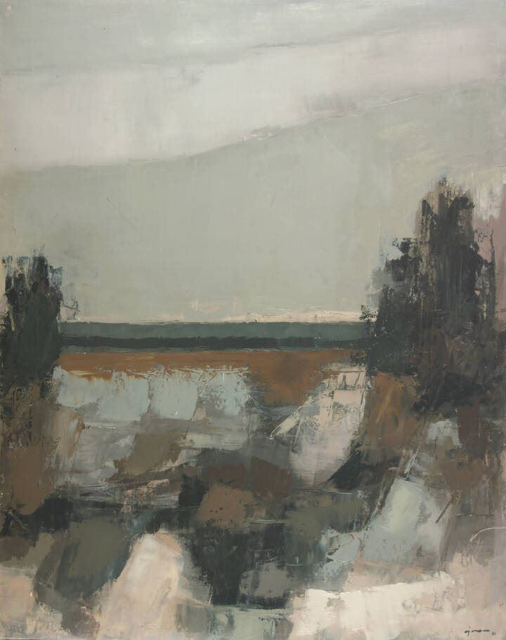 GIUSEPPE AJMONE - 'Mare lontano' 1961