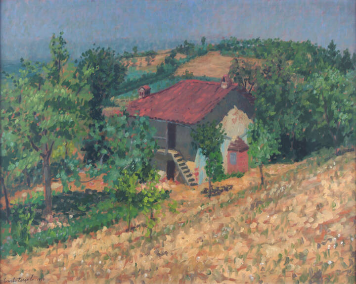 CARLO TERZOLO - 'Campagna d'estate (Bra)' 1939