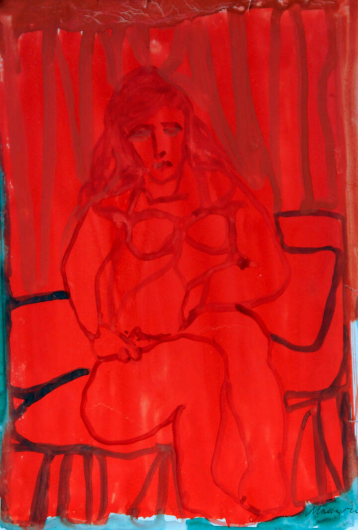 MINO MACCARI - 'Donna seduta'