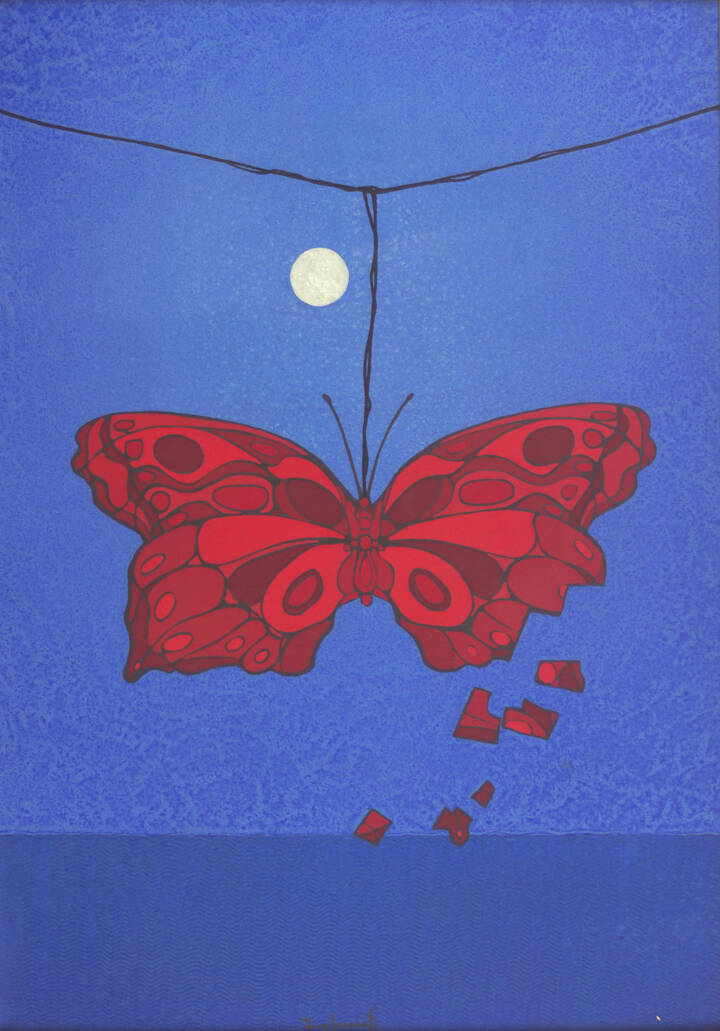 FRANCESCO CASORATI - 'Farfalla rossa'