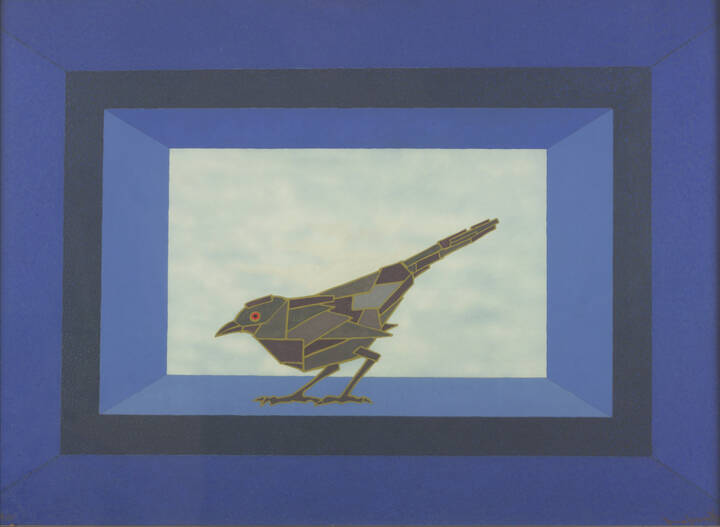 FRANCESCO CASORATI - 'Il passero di legno' 1981