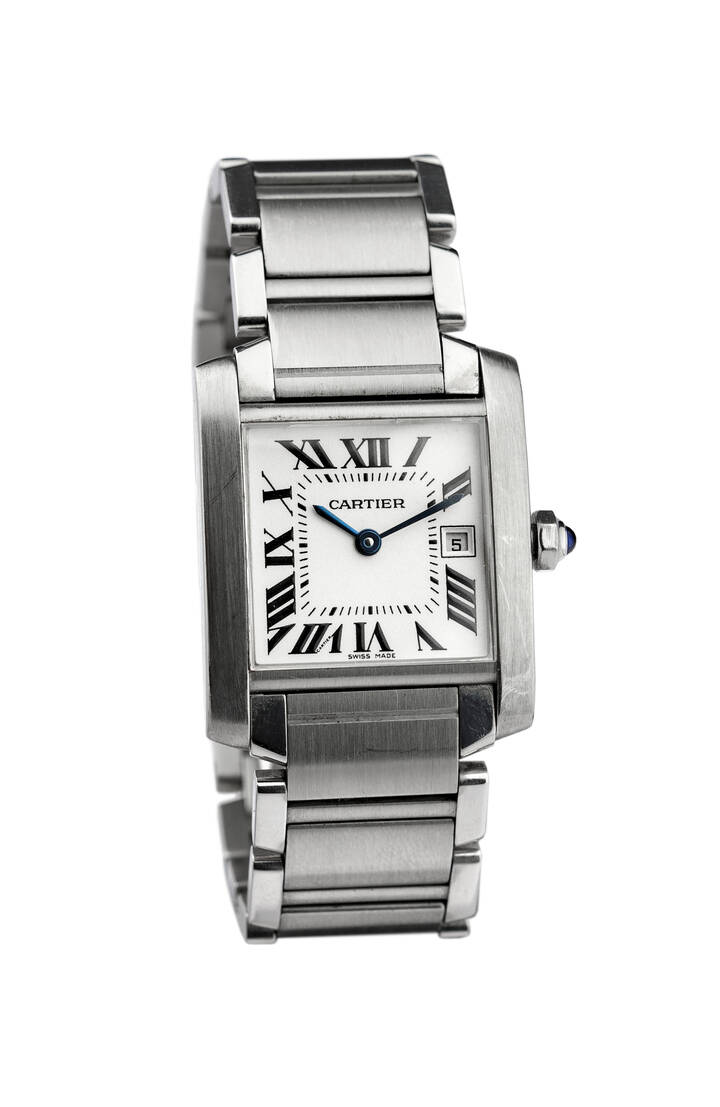CARTIER - Mod. 'Tank Francaise', ref.2465, serie recente