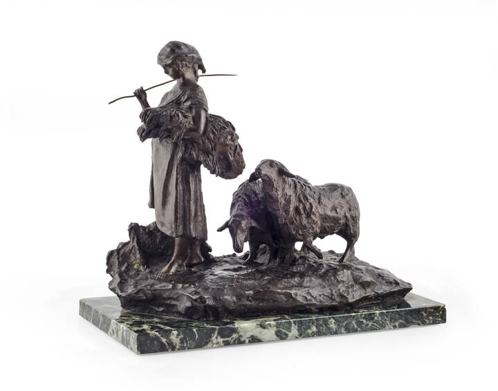 LEONARDO BISTOLFI - 'Pei campi' 1884