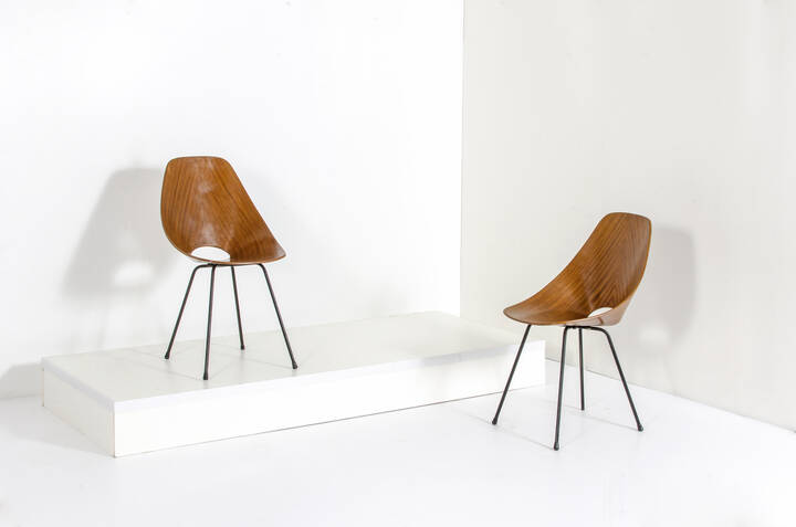 VITTORIO NOBILI - Coppia di sedie mod. Medea