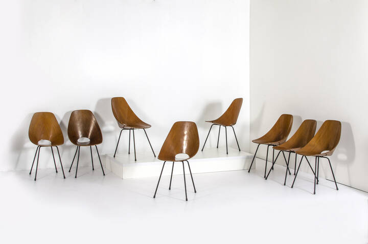 VITTORIO NOBILI - Otto sedie mod. Medea