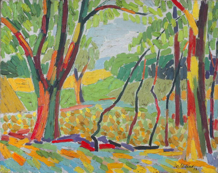 GIULIO DA MILANO - 'Sacra di San Michele' 1952 (periodo fauve)