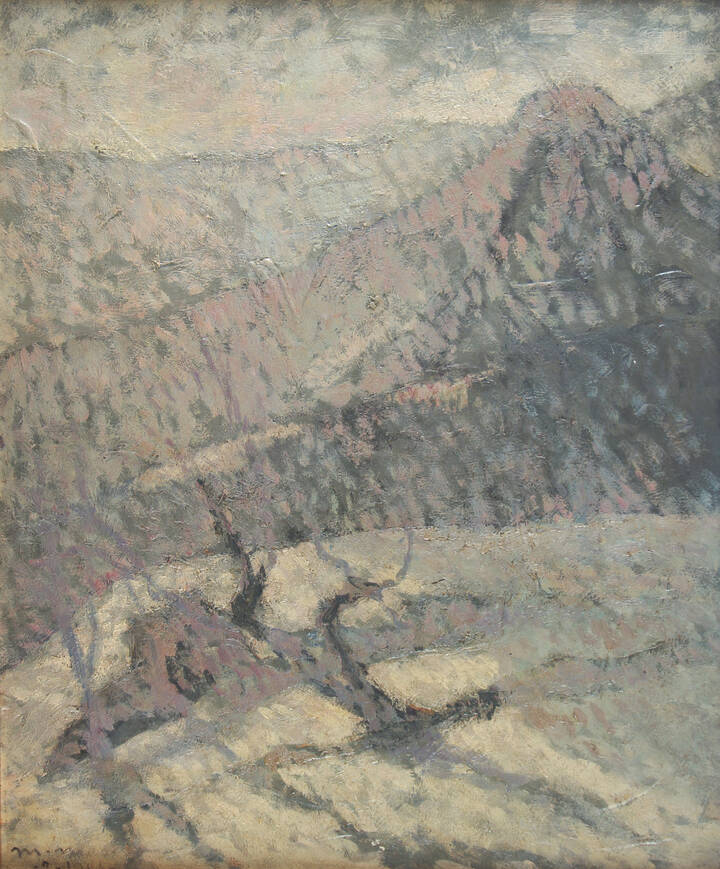 METELLO MERLO - 'Nebbietta contro sole' 1946