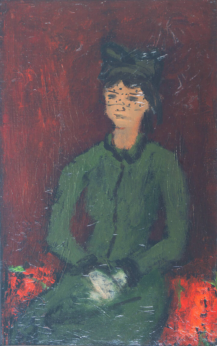 GIULIO DA MILANO - 'Signora con la veletta' 1930