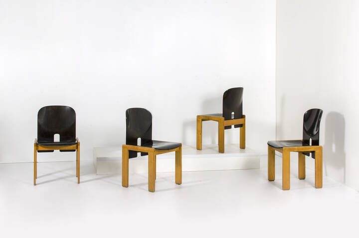 AFRA E TOBIA SCARPA - Quattro sedie mod. 121