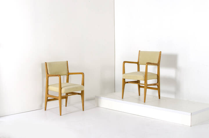 GIO PONTI - Coppia di poltroncine mod. 646