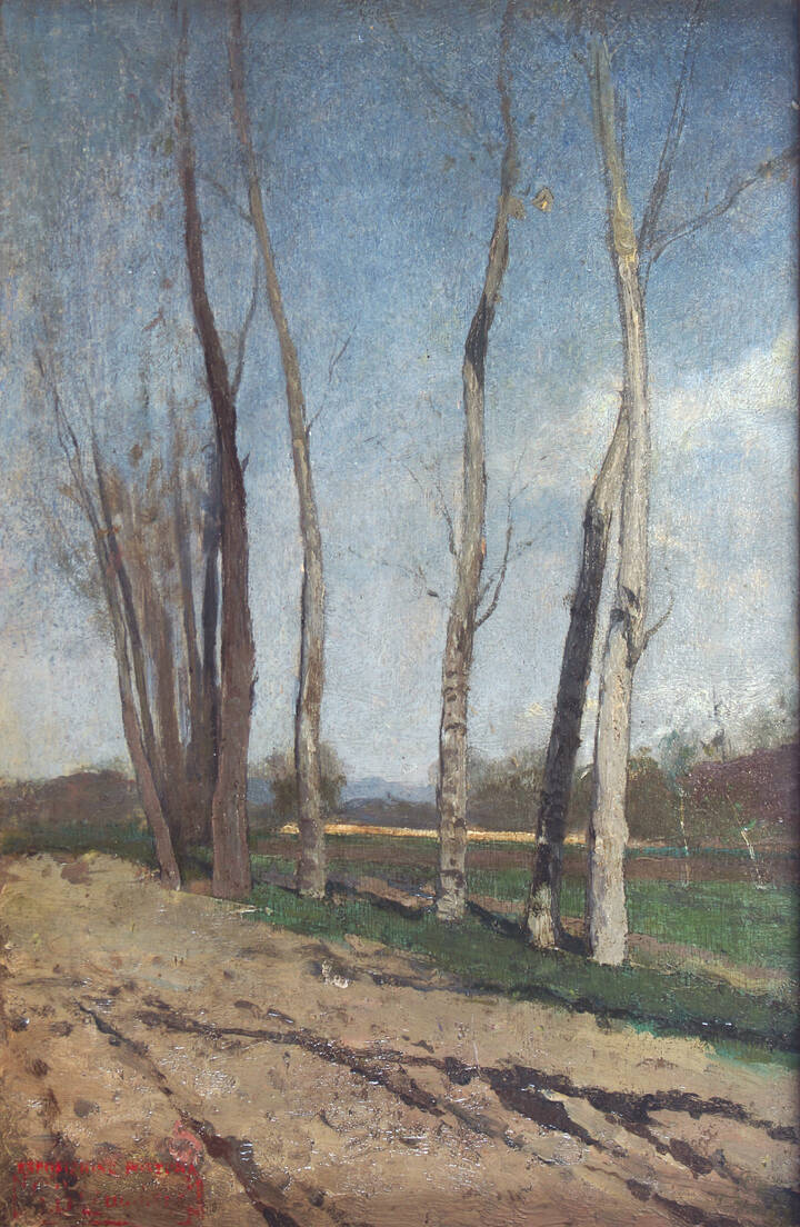 GIOVANNI BATTISTA QUADRONE - 'Paesaggio autunnale'