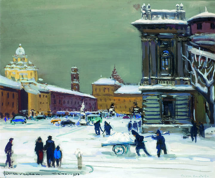 FELICE VELLAN - 'Torino - Piazza Castello' 1958