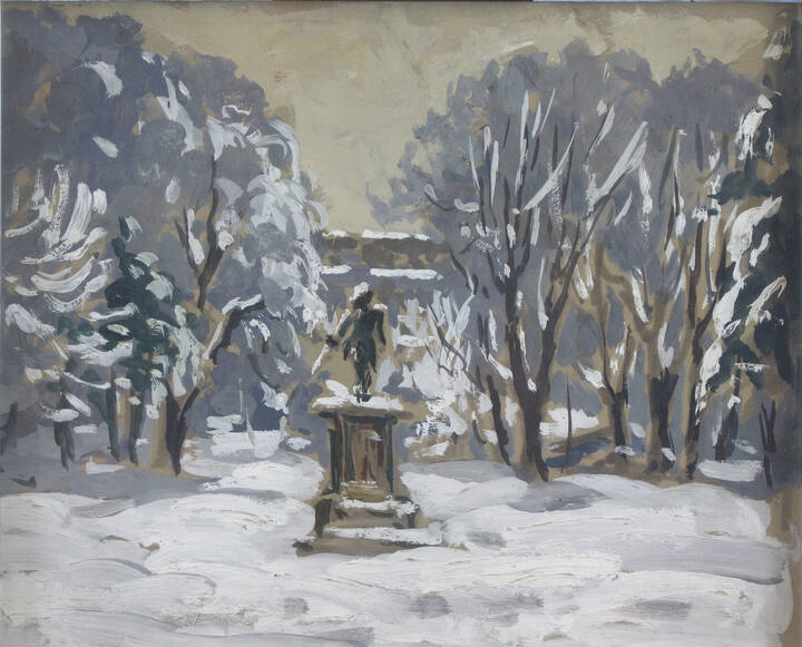 FELICE VELLAN - 'Giardini Lamarmora - Inverno' 1962