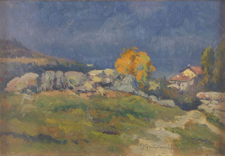 BENEDETTO GHIVARELLO - 'Paesaggio' 1945