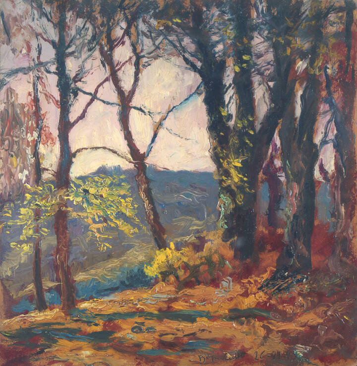BENEDETTO GHIVARELLO - 'Paesaggio collinare' 26/11/40