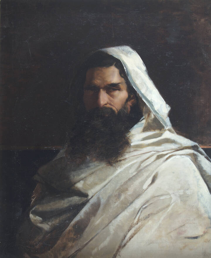 DOMENICO MORELLI - 'Autoritratto in costume arabo'